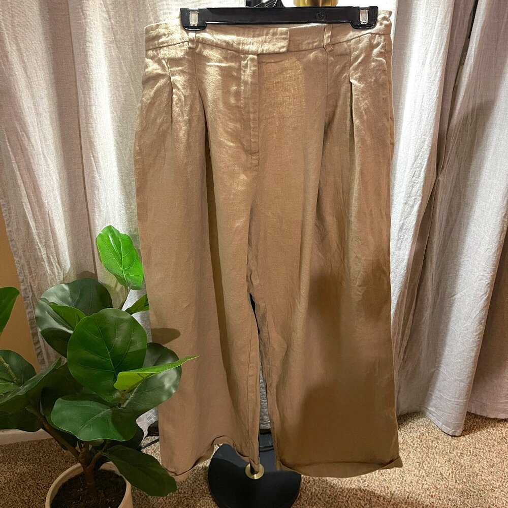 Free People Trouser calla cooling summer Pants Womens' Pleated Wide Leg - sz. 10